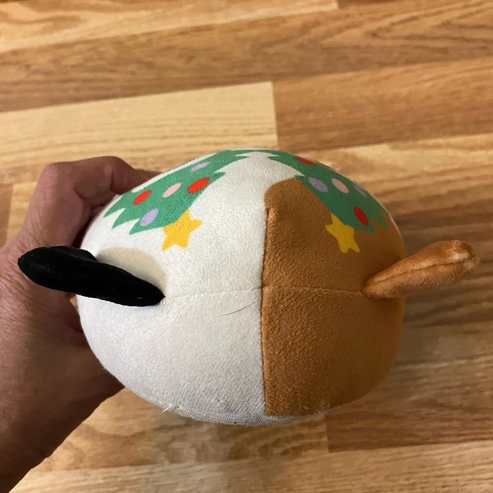 Squishmallows White and Black Plush Slippers Size 11-12